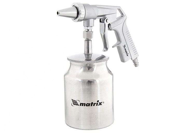 Пистолет пескоструйный MATRIX 57326 с нижним бачком пневматический фото 2