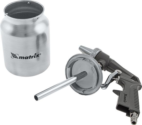 Пистолет пескоструйный MATRIX 57326 с нижним бачком пневматический фото 7
