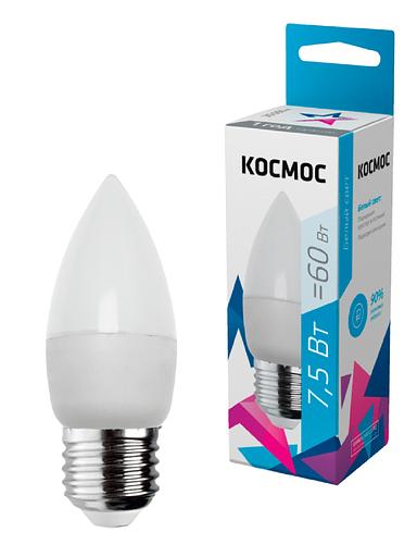 Лампа светодиодная LED BASIC CN 7.5Вт 220В E27 4500К Космос LkecLED7.5wCNE2745 фото 1