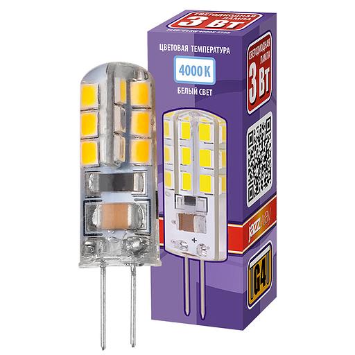 Лампа светодиодная PLED-G4 3Вт капсульная 4000К белый G4 200лм 220-230В JazzWay 1032072 фото 3