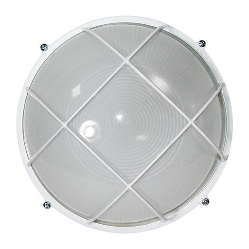 Светильник НПП 03-100-010 "Банник" 1102 круг большой 1х100Вт E27 IP65 корпус с решеткой бел. Элетех 1005500931 фото 1