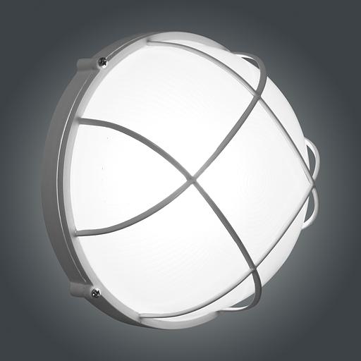 Светильник НПП 03-100-010 "Банник" 1102 круг большой 1х100Вт E27 IP65 корпус с решеткой бел. Элетех 1005500931 фото 4