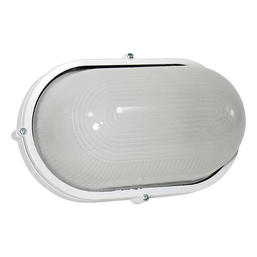 Светильник НПП 03-100-017 "Банник" 1201 овал большой 1х100Вт E27 IP65 корпус бел. Элетех 1005500932 фото 1