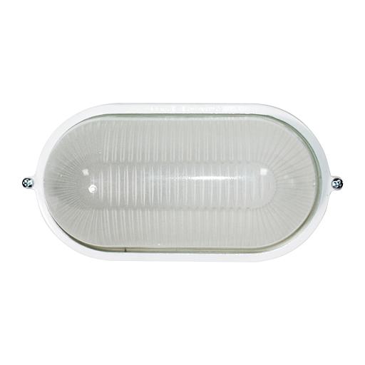 Светильник НПП 03-60-021 "Банник" 1401 овал малый 1х60Вт E27 IP65 корпус бел. Элетех 1005500938 фото 2