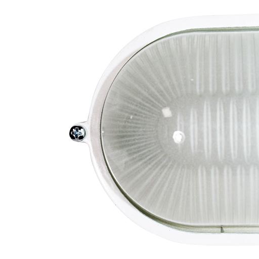 Светильник НПП 03-60-021 "Банник" 1401 овал малый 1х60Вт E27 IP65 корпус бел. Элетех 1005500938 фото 4