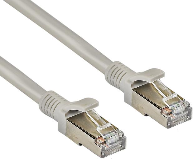 Патч-корд Exegate FTP-RJ45-RJ45-C5e-CU-10M-GY, FTP, cat.5e, 10м, медь, серый фото 1
