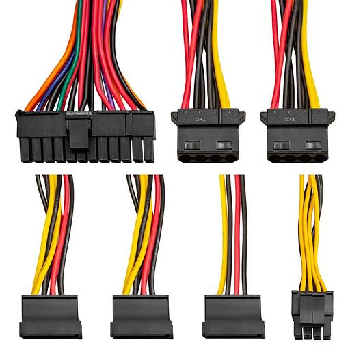 Блок питания 350W ExeGate UN350, ATX, 12cm fan, 24p+4p, 3*SATA, 2*IDE, FDD фото 4