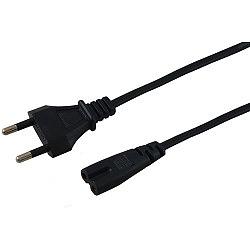 Шнур сетевой, вилка - евроразъем С7, кабель 2x0,75 мм², длина 5 метров (PE пакет) REXANT фото 1