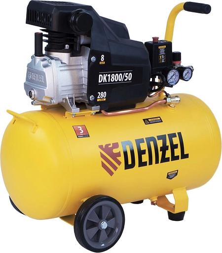 Компрессор Denzel воздушный DK1800/50,Х-PRO 1,8 кВт, 280л/мин, 50л 58068 фото 2