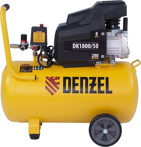 Компрессор Denzel воздушный DK1800/50,Х-PRO 1,8 кВт, 280л/мин, 50л 58068 фото 5