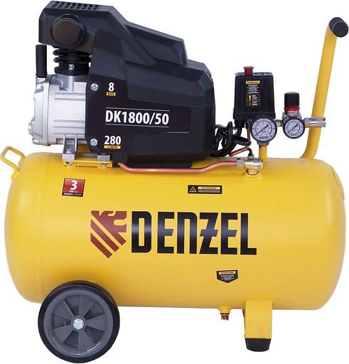 Компрессор Denzel воздушный DK1800/50,Х-PRO 1,8 кВт, 280л/мин, 50л 58068 фото 6