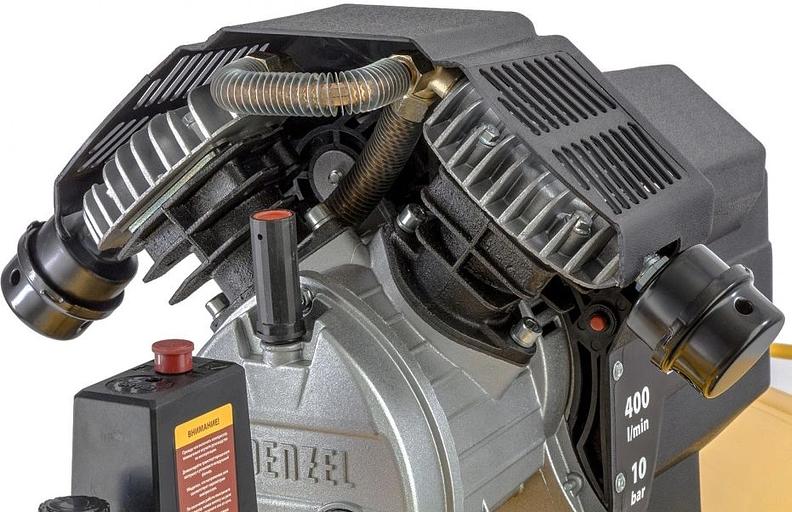 Компрессор Denzel воздушный DKV2200/100,Х-PRO 2.2 кВт, 400 л/мин, 100л 58079 фото 3