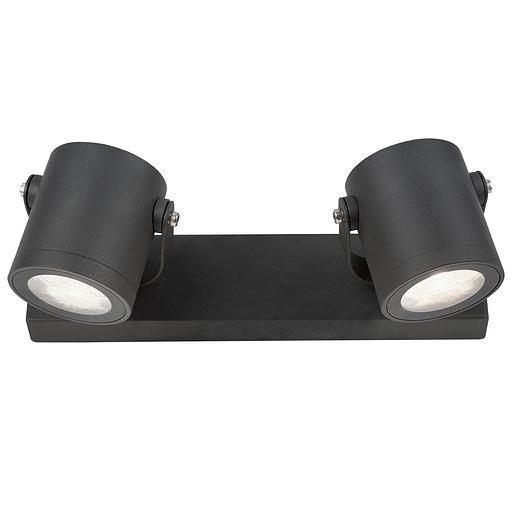 Gauss Sonata Светильник садово-парковый настенный архитектурный 2xGU10 280x90x130mm, 170-240V / 50Hz, 2xMax.35W, IP:54, 1/12 фото 1