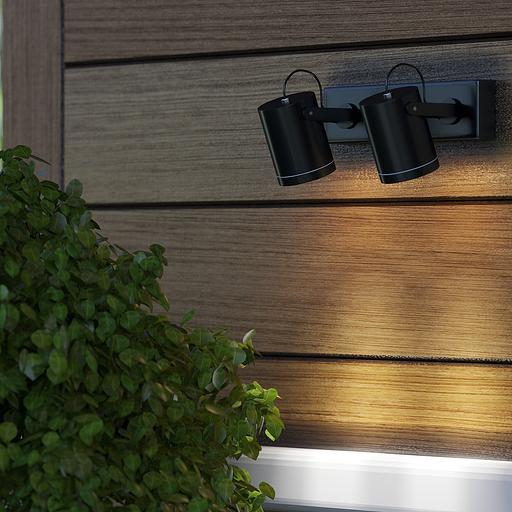 Gauss Sonata Светильник садово-парковый настенный архитектурный 2xGU10 280x90x130mm, 170-240V / 50Hz, 2xMax.35W, IP:54, 1/12 фото 5