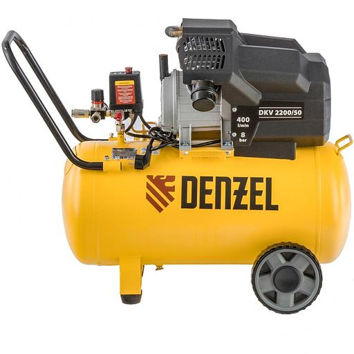 Компрессор воздушный DKV2200/50,Х-PRO 2,2 кВт, 400 л/мин, 50 л// Denzel фото 2