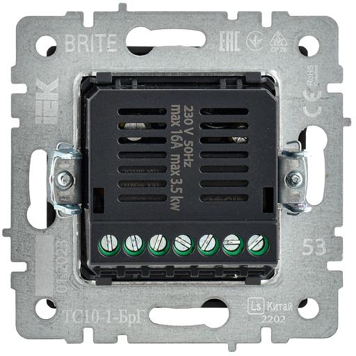 Термостат BRITE Термостат электронный с инд. ТС10-1-БрГ граф. IEK фото 6