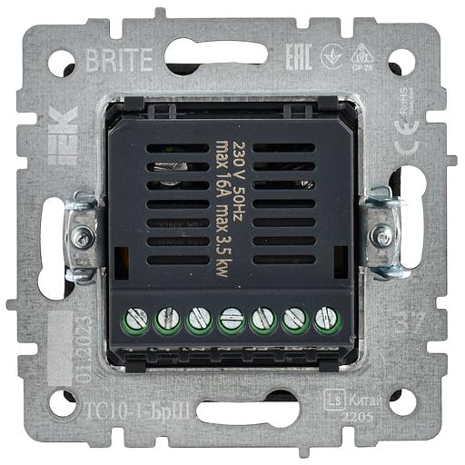 Термостат BRITE Термостат электронный с инд. ТС10-1-БрШ шамп. IEK фото 6