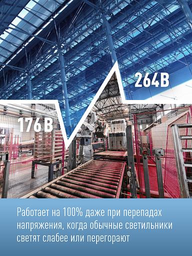 Светильник светодиодный ДСП-100Вт HIgh Bay 6500К 10000 Лм IP65 фото 5
