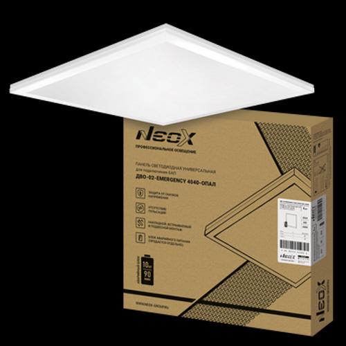 Светильник светодиодный ДВО-02-EMERGENCY 4040-ОПАЛ 40Вт 4000К 595х595х25мм без БАП-10W90 универс. панель NEOX 4690612053035 фото 1
