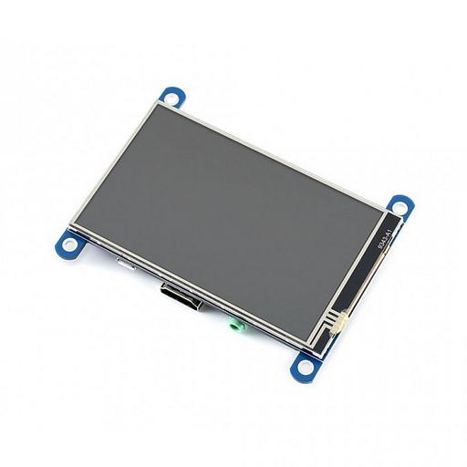 Модуль дисплея ACD18-RA613 Waveshare 4" резистивный сенсорный дисплей без корпуса, 800*480 IPS матрица, вход HDMI питание по USB, для Raspberry Pi 3 (WS16340) фото 1