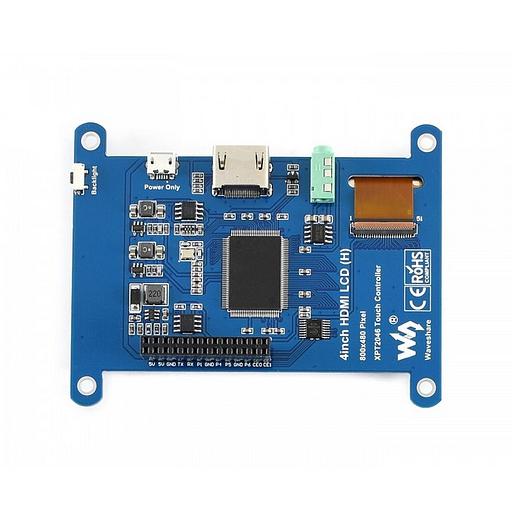 Модуль дисплея ACD18-RA613 Waveshare 4" резистивный сенсорный дисплей без корпуса, 800*480 IPS матрица, вход HDMI питание по USB, для Raspberry Pi 3 (WS16340) фото 2