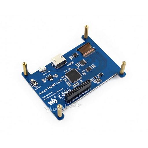 Модуль дисплея ACD18-RA333 Waveshare 4" резистивный сенсорный дисплей без корпуса, 800*480 IPS матрица, вход HDMI питание по USB, для Raspberry Pi 3 (WS12030) фото 2