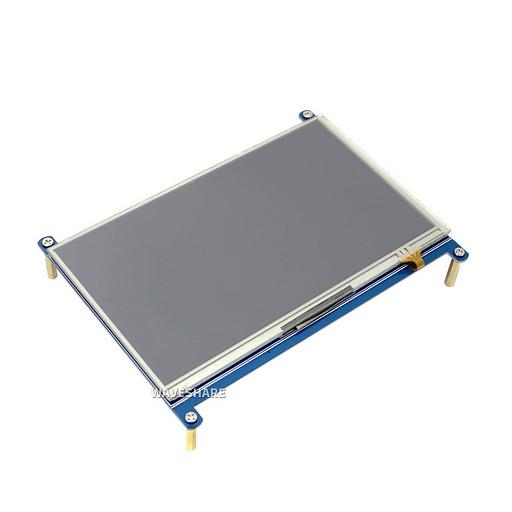 Модуль дисплея ACD18-RA418 Waveshare 7" резистивный сенсорный дисплей без корпуса, 1024*600 IPS матрица, вход HDMI, питание по USB, для Raspberry Pi 3 фото 1