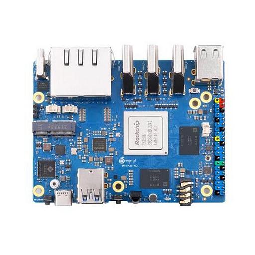 Одноплатный компьютер Orange Pi 5 Plus 16GB Rockchip RK3588, 16Gb, HDMI 2.1, Gigabit LAN port, USB2.0/3.0, microSD card slot, USB Type-C power port 5V@4A, без блока питания. фото 3
