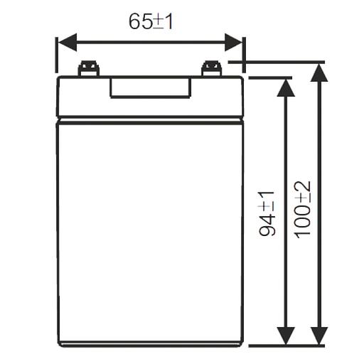 Аккумулятор WBR GP1290 F2 фото 3