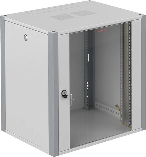 Шкаф коммутационный Sysmatrix (WP 6409.710) настенный 9U 600x450мм пер.дв.стекл 60кг серый фото 1