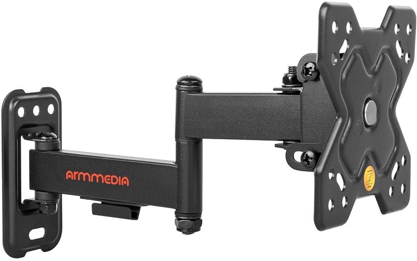 Кронштейн для телевизора Arm Media MARS-6 черный 10"-32" макс.25кг настенный поворотно-выдвижной и наклонный фото 1