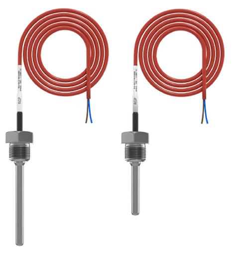 Датчик температуры от -50 до +180 C, NTC10k (3435), погружной кабельный, 80 мм., G1/2 фото 1