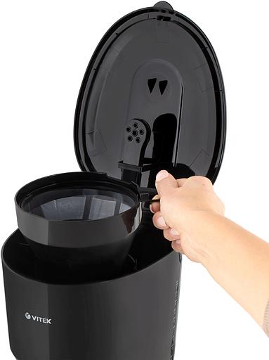 Кофеварка капельная Vitek VT-1528 750Вт черный фото 2