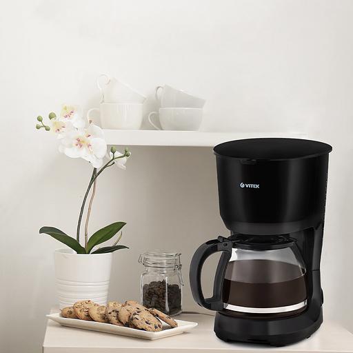 Кофеварка капельная Vitek VT-1528 750Вт черный фото 3