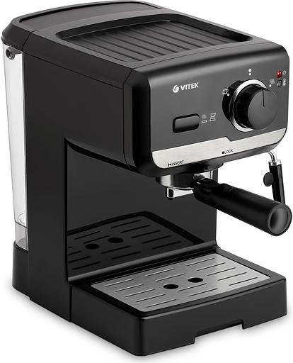 Кофеварка рожковая Vitek VT-1502 1050Вт черный фото 1