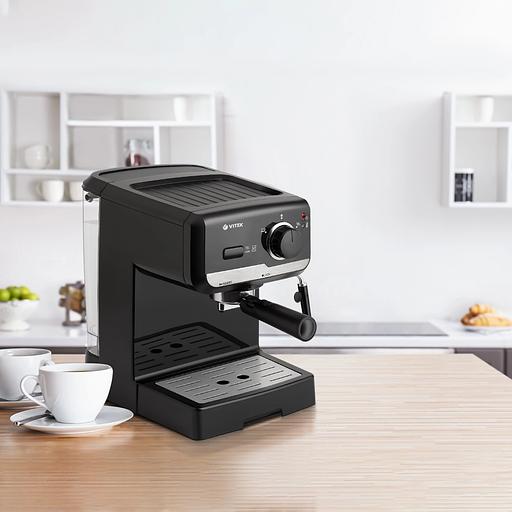 Кофеварка рожковая Vitek VT-1502 1050Вт черный фото 6