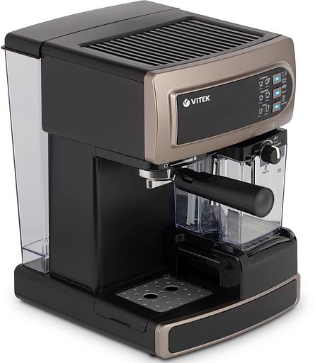 Кофеварка рожковая Vitek VT-1517 BN 1238Вт коричневый фото 4