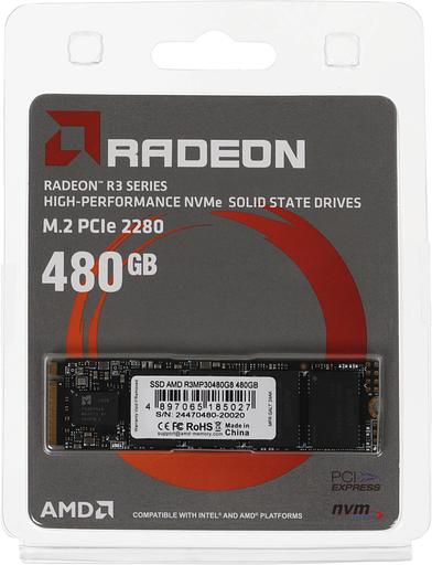 Накопитель SSD AMD PCIe 3.0 x4 480GB R3MP30480G8 Radeon M.2 2280 фото 4