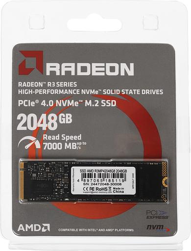 Накопитель SSD AMD PCIe 4.0 x4 2TB R3MP42048G8 Radeon M.2 2280 фото 4