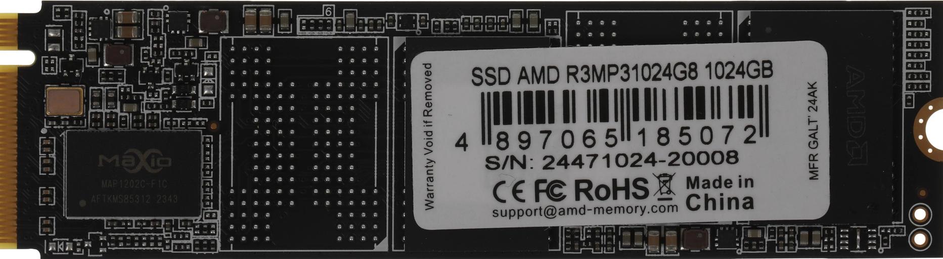 Накопитель SSD AMD PCIe 3.0 x4 1TB R3MP31024G8 Radeon M.2 2280 фото 1