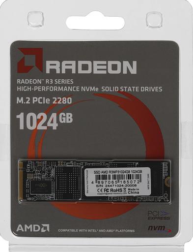 Накопитель SSD AMD PCIe 3.0 x4 1TB R3MP31024G8 Radeon M.2 2280 фото 4