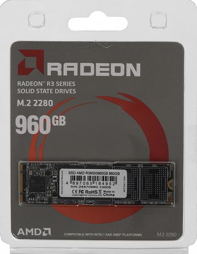 Накопитель SSD AMD SATA 960GB R3MS0960G8 Radeon mSATA фото 4