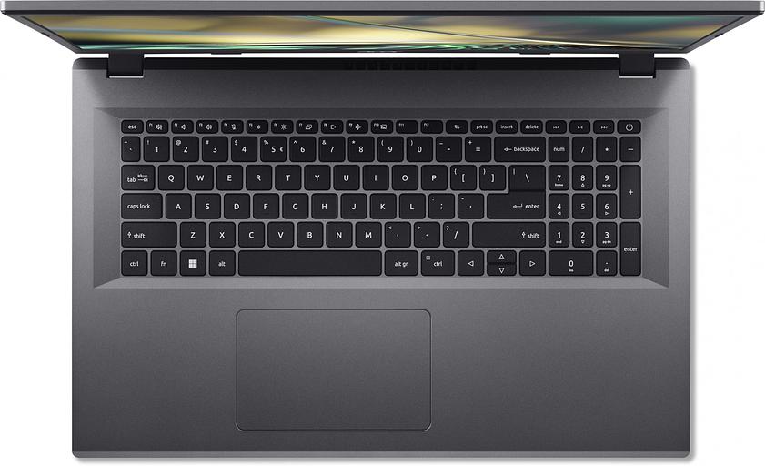 Ноутбук Acer Aspire 3 A317-55P-C3XL N100 8Gb SSD512Gb Intel UHD Graphics 17.3" IPS FHD (1920x1080) noOS silver WiFi BT Cam (NX.KDKCD.00J) фото 3