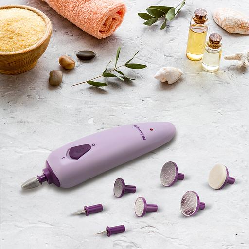 Маникюрный набор Maxwell MW-2601 насадок в компл.:8шт (подсветка) розовый фото 2