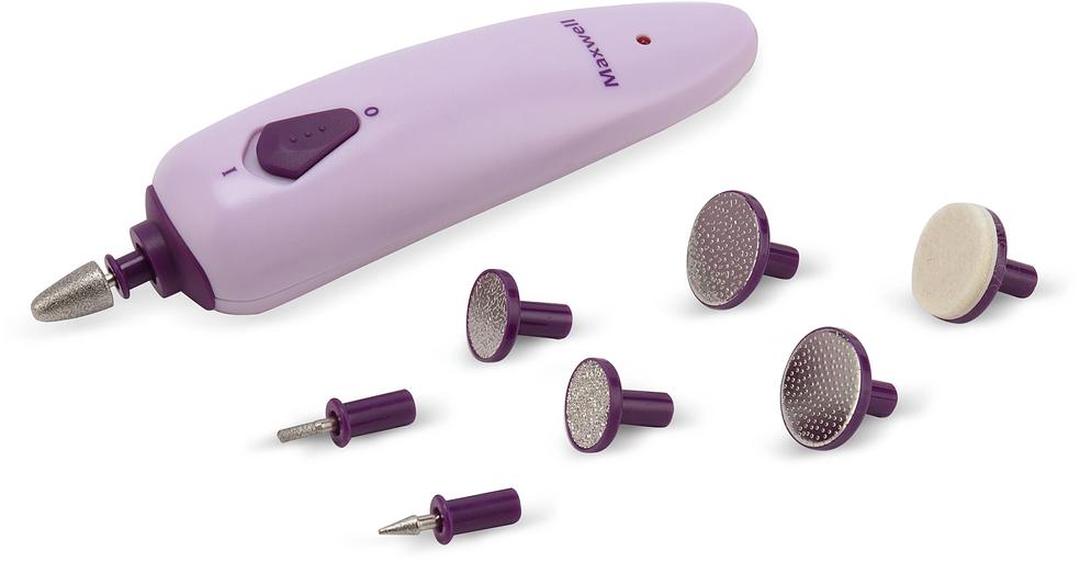 Маникюрный набор Maxwell MW-2601 насадок в компл.:8шт (подсветка) розовый фото 4