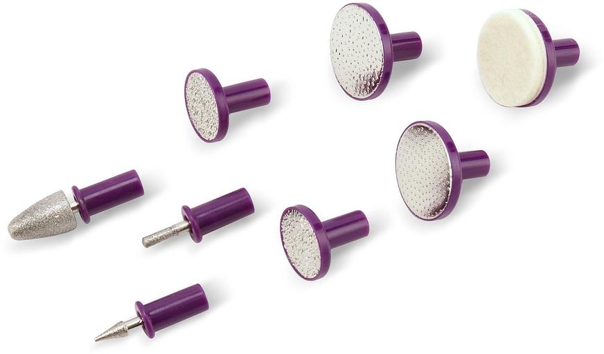 Маникюрный набор Maxwell MW-2601 насадок в компл.:8шт (подсветка) розовый фото 5