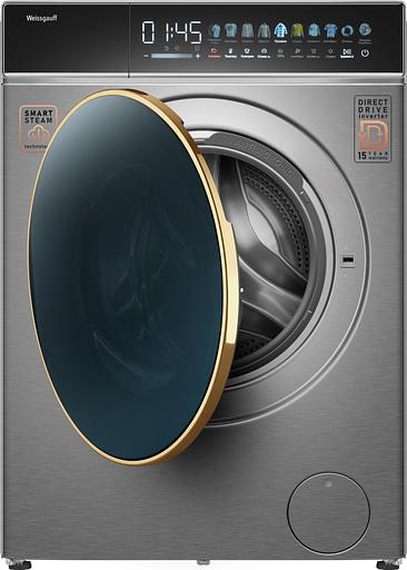 Стиральная машина Weissgauff WMD 58411 Direct Drive Inverter Premium Steam Stee загр.фронтальная макс.:11кг (с сушкой) нержавеющая сталь фото 3