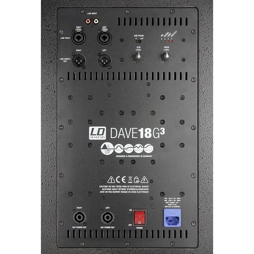Компактный активный комплект PA-системы 18" + 2х10" LD Systems LDDAVE18G3SETUP1 фото 5