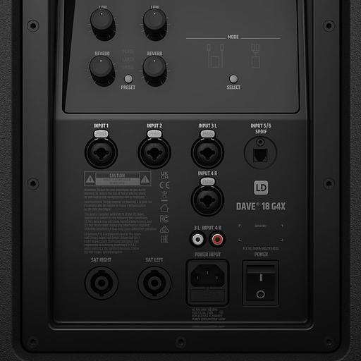 Компактный активный комплект PA-системы LD Systems DAVE 18 G4X фото 8