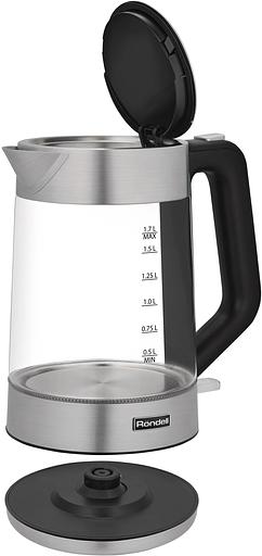Чайник электрический Rondell RDE-1008 1.7л. 2200Вт прозрачный корпус: стекло фото 2